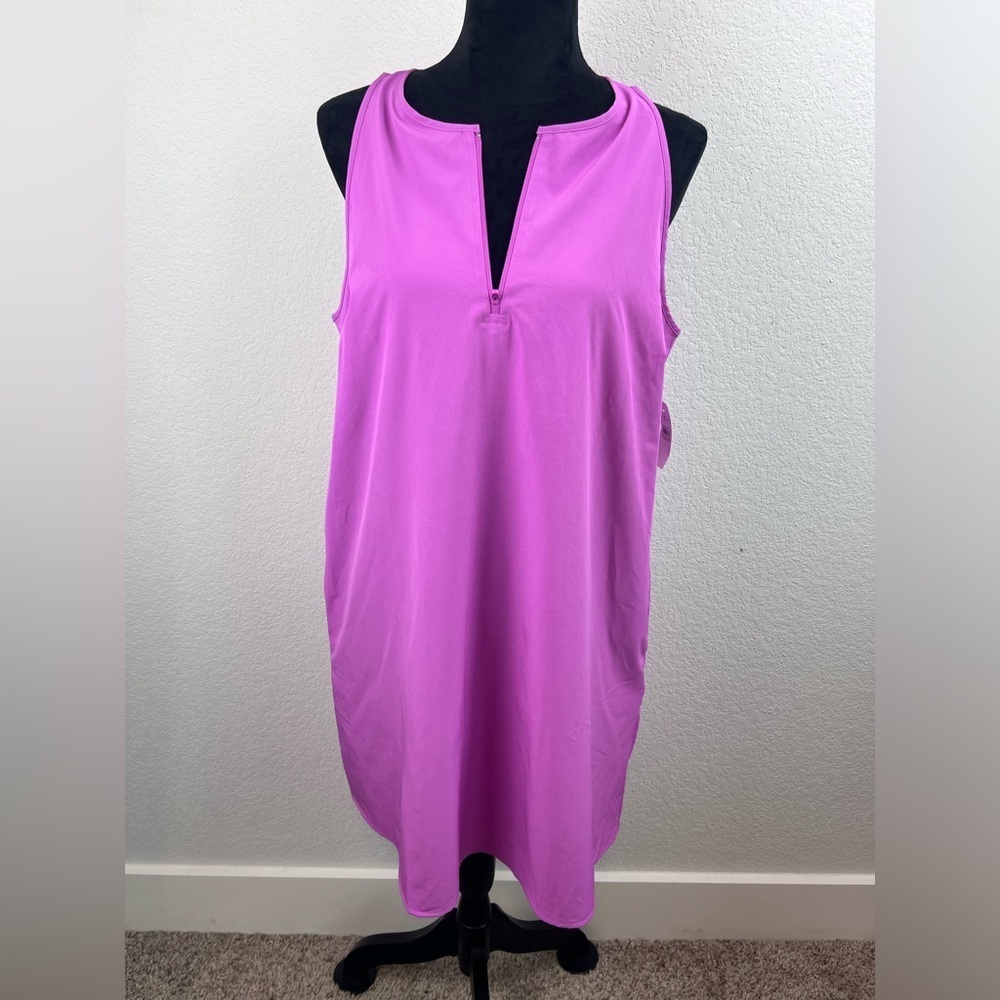 NWT: Lou & Grey Wanderweave Zip Dress Size Large